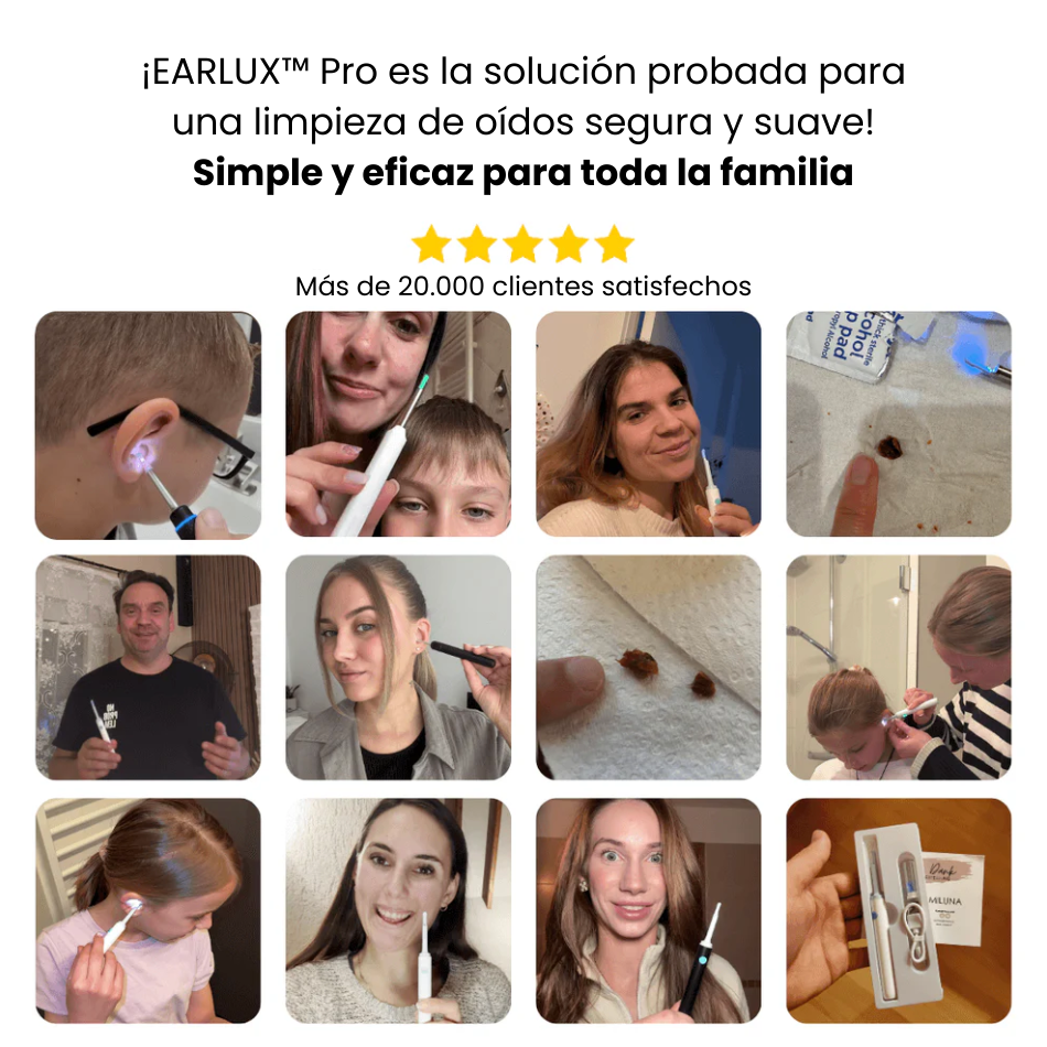 EARLUX™ - Limpiador de oídos inteligente con la nueva tecnología SmartClean